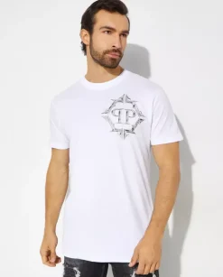 Biały t-shirt z logo