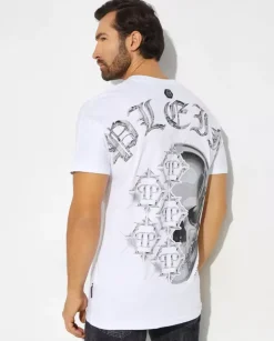 Biały t-shirt z logo