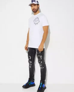 Biały t-shirt z logo