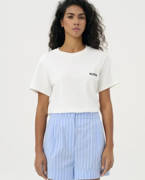 Biały t-shirt z logo Horizon