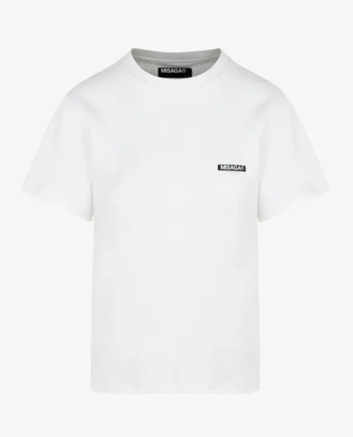 Biały t-shirt z logo Horizon
