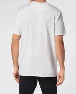 Biały t-shirt z logo Skull&Bones
