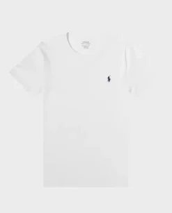 Biały t-shirt z logo Slim Fit