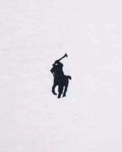 Biały t-shirt z logo Slim Fit