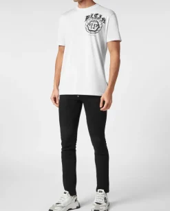 Biały t-shirt z motywem Worldwide