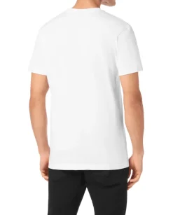 Biały t-shirt z nadrukiem