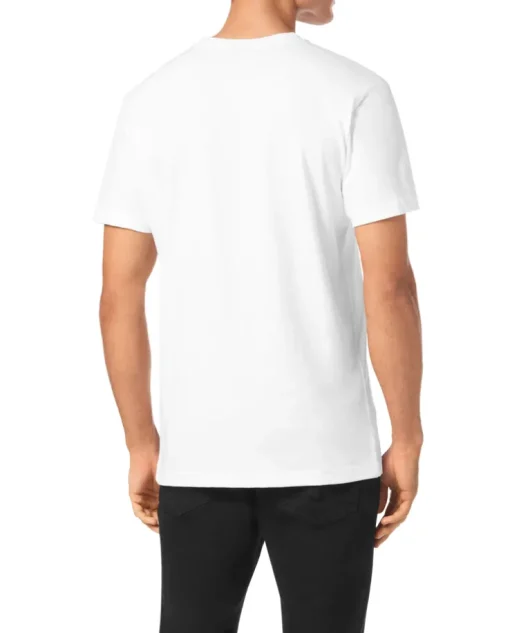 Biały t-shirt z nadrukiem