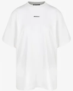 Biały t-shirt z nadrukiem DASR