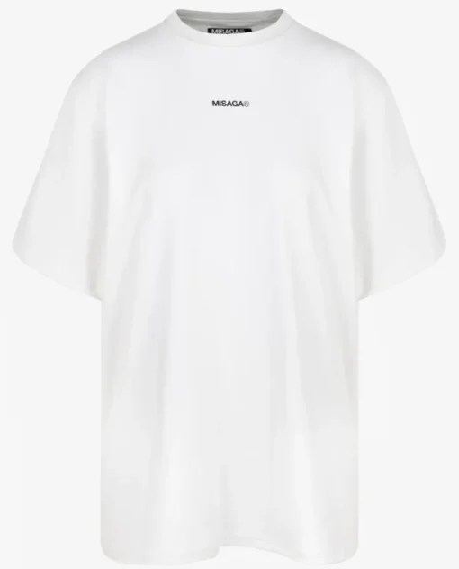 Biały t-shirt z nadrukiem DASR