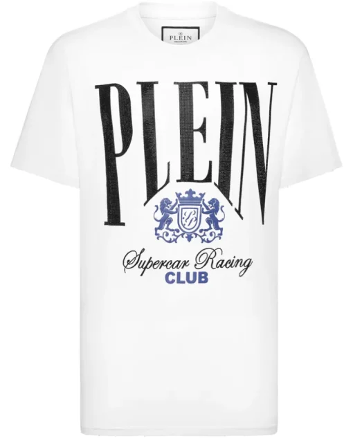 Biały t-shirt z okrągłym dekoltem