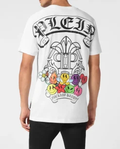 Biały T-shirt z printem