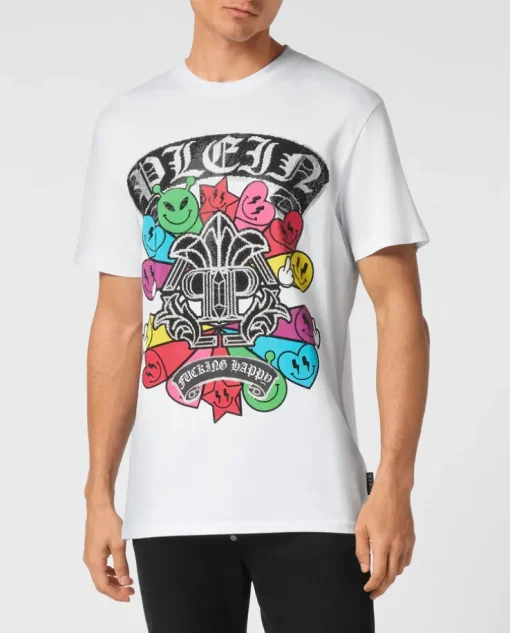 Biały T-shirt z printem