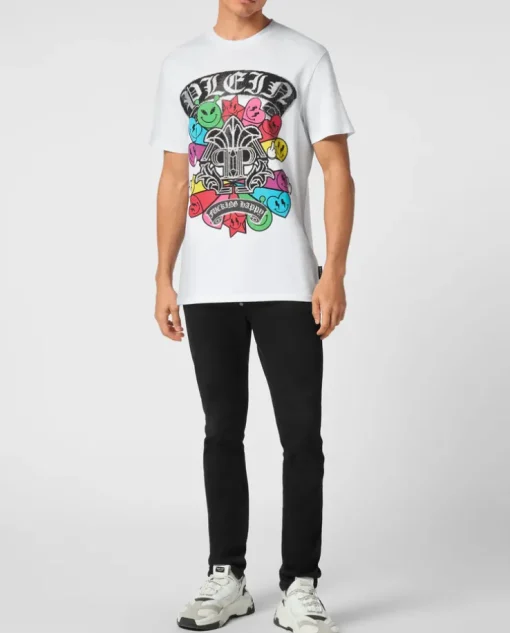 Biały T-shirt z printem