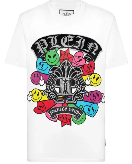 Biały T-shirt z printem