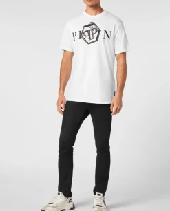 Biały T-shirt z printem