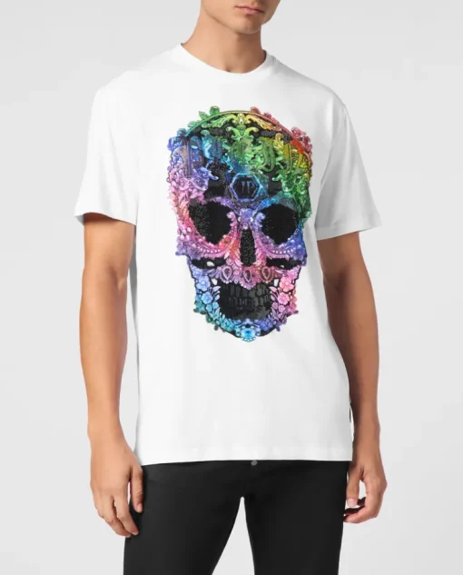 Biały T-shirt z printem