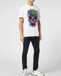 Biały T-shirt z printem
