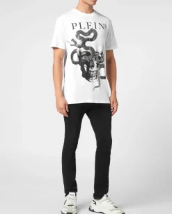 Biały T-shirt z printem