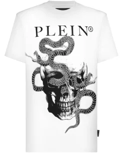 Biały T-shirt z printem