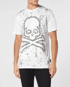 Biały T-shirt z printem