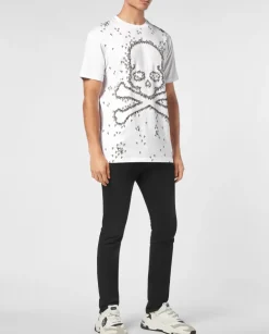 Biały T-shirt z printem