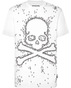 Biały T-shirt z printem