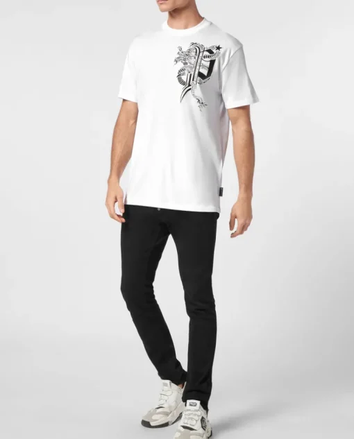 Biały T-shirt z printem