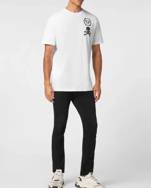 Biały T-shirt z printem