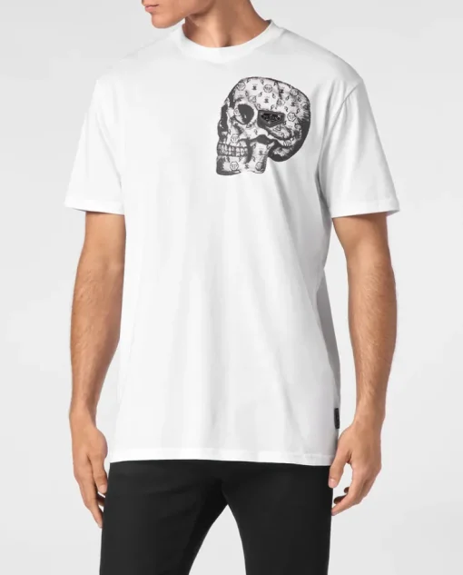 Biały T-shirt z printem