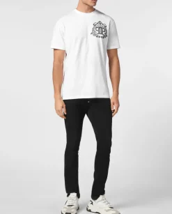 Biały T-shirt z printem