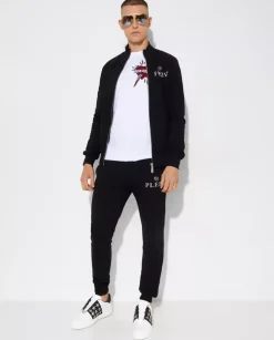 Biały t-shirt z wzorem SS Love