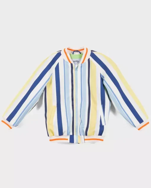 Bio finishing bawełniana bomberka Colorful Stripes