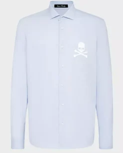 Błękitna koszula Skull&Bones