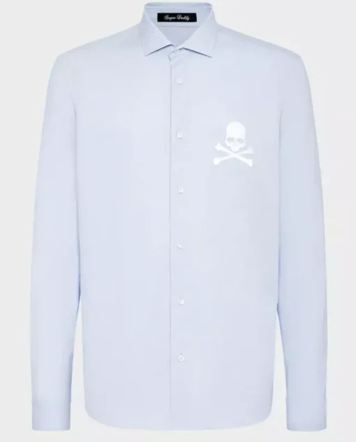Błękitna koszula Skull&Bones