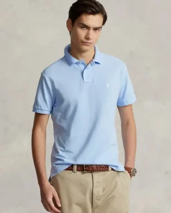 Błękitna koszulka Custom Slim Fit