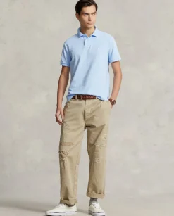 Błękitna koszulka Custom Slim Fit