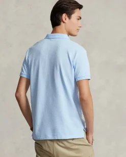 Błękitna koszulka Custom Slim Fit