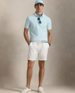 Błękitna koszulka polo Custom Slim