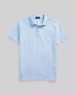 Błękitna koszulka z logo Regular Fit