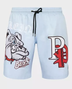Błękitne spodenki kąpielowe Bulldog