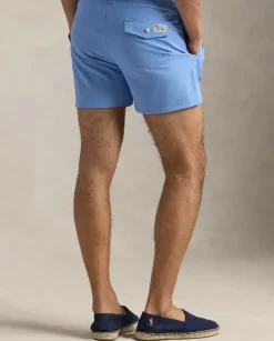 Błękitne spodenki kąpielowe Stretch Slim Fit