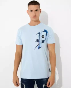 Błękitny t-shirt SS Graphic