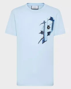 Błękitny t-shirt SS Graphic