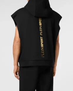 Bluza bez rękawów ze złotym logo