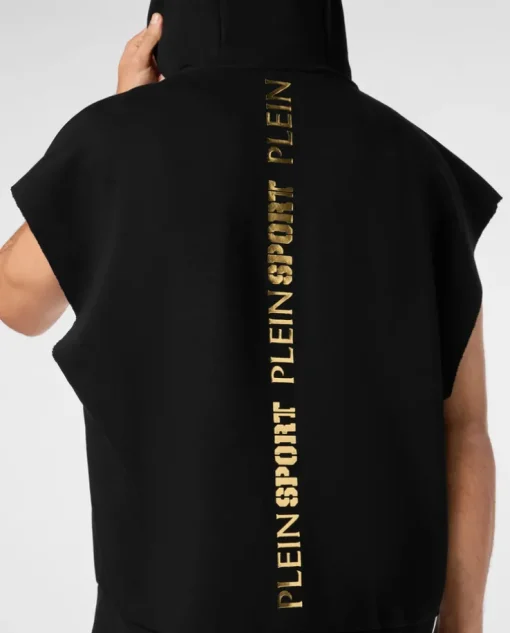 Bluza bez rękawów ze złotym logo