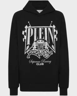 Bluza z kapturem i aplikacją