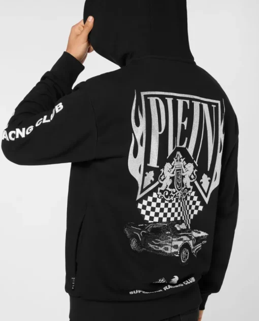 Bluza z kontrastowymi aplikacjami