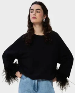 Bluza z ozdobnym rękawem Margaux