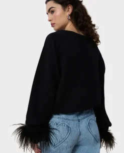 Bluza z ozdobnym rękawem Margaux