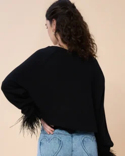Bluza z ozdobnym rękawem Margaux